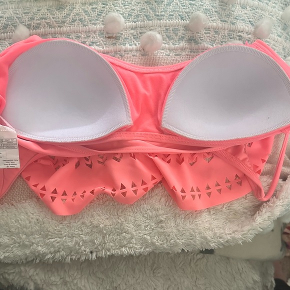 Rip Curl Phoenix Flutter Bra Ruffle Bikini Top Swim Summer Swimwear Size M - Picture 5 of 7